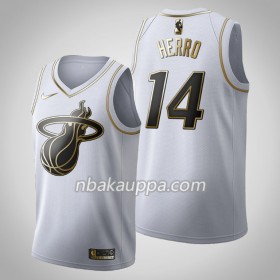 Miami Heat Tyler Herro 14 Nike 2019-2020 Valkoinen Golden Edition Pelipaidat Swingman - Miesten